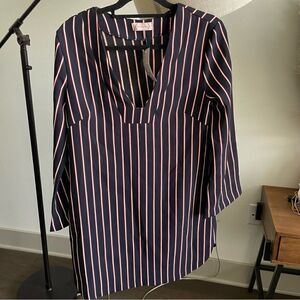 Blue and Red stripped dress